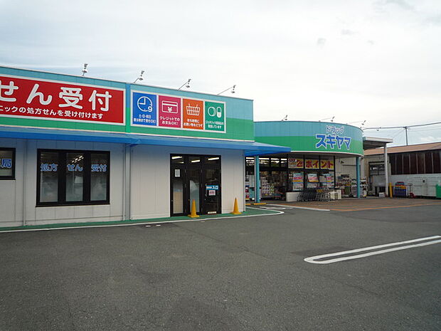 ドラッグスギヤマ　新城店（230m）