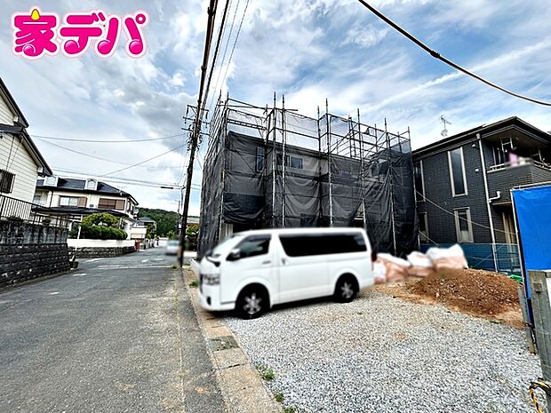 上棟しました!ご見学希望のお客様につきましては現地の他に同社の完成物件にて設備や仕様などご確認いただけます。