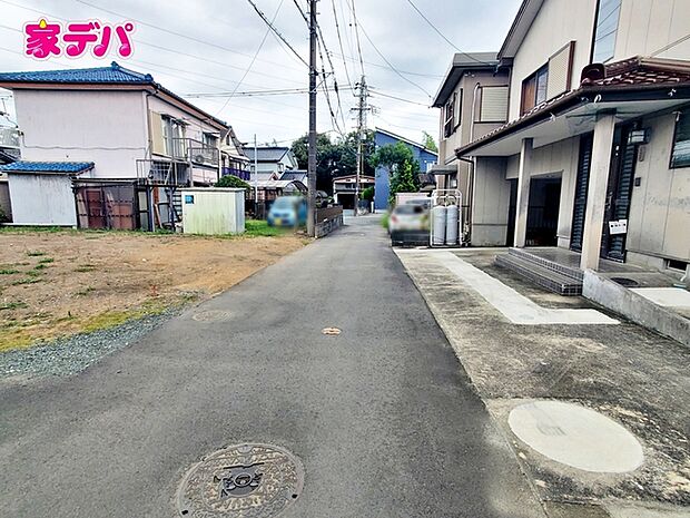 前面道路:南西側約2.9m幅(セットバック有)