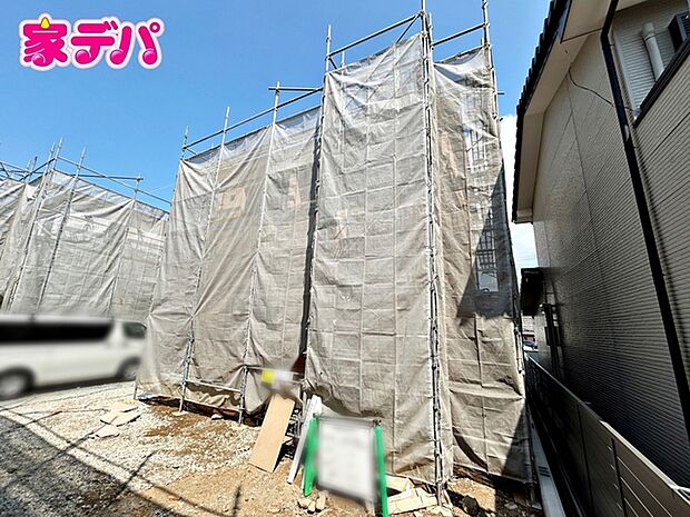 上棟しました。ご見学希望のお客様につきましては同型同仕様の物件にご案内いたします