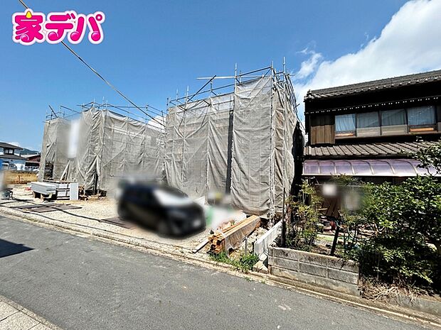 上棟しました。ご見学希望のお客様につきましては同型同仕様の物件にご案内いたします