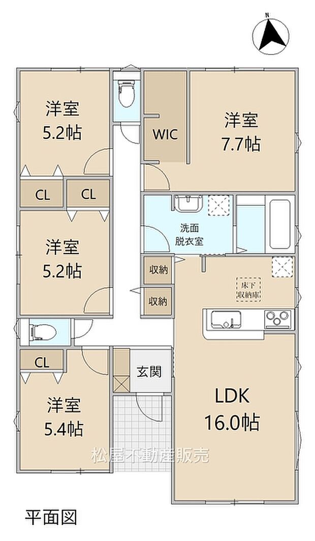 4LDK※図面と現況に相違ある場合には現況優先とします。