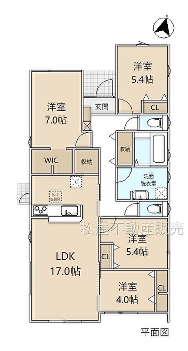 4LDK※図面と現況に相違ある場合には現況優先とします。 