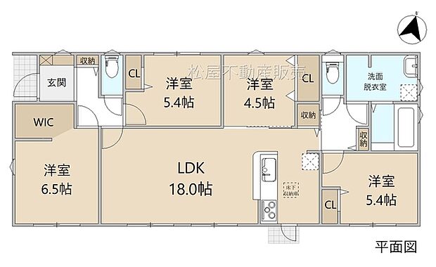 4LDK※図面と現況に相違ある場合には現況優先とします。 