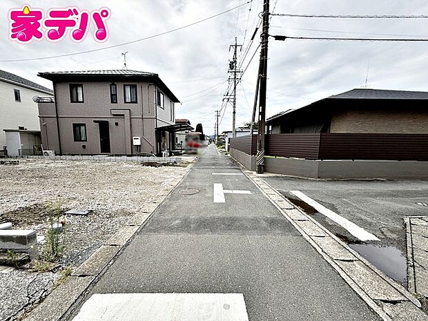 前面道路:北側約4m(セットバックあり)