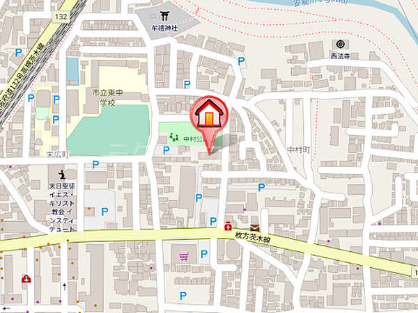 西田マンション 301｜大阪府茨木市中村町(賃貸マンション2DK・3階・42.00㎡)の写真 その14
