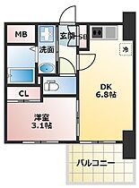 セレニテ東三国ミラク  ｜ 大阪府大阪市淀川区東三国2丁目（賃貸マンション1DK・6階・25.53㎡） その2