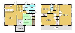 中古戸建　菊池市七城町砂田 4LDKの間取り