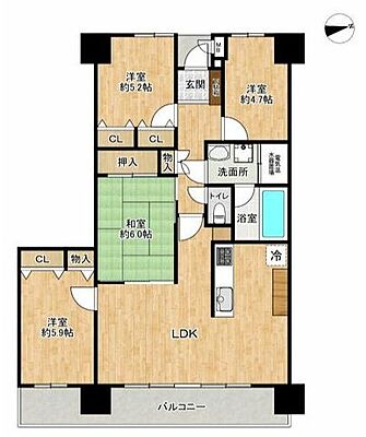 間取り パストラルハイム白藤壱番館 2階/-