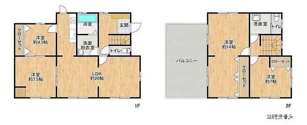間取り 中古戸建　東区保田窪4丁目