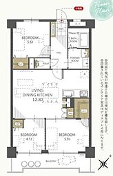 間取図画像 3LDK