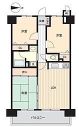 ライオンズマンション健軍東桜通り 3LDKの間取図画像