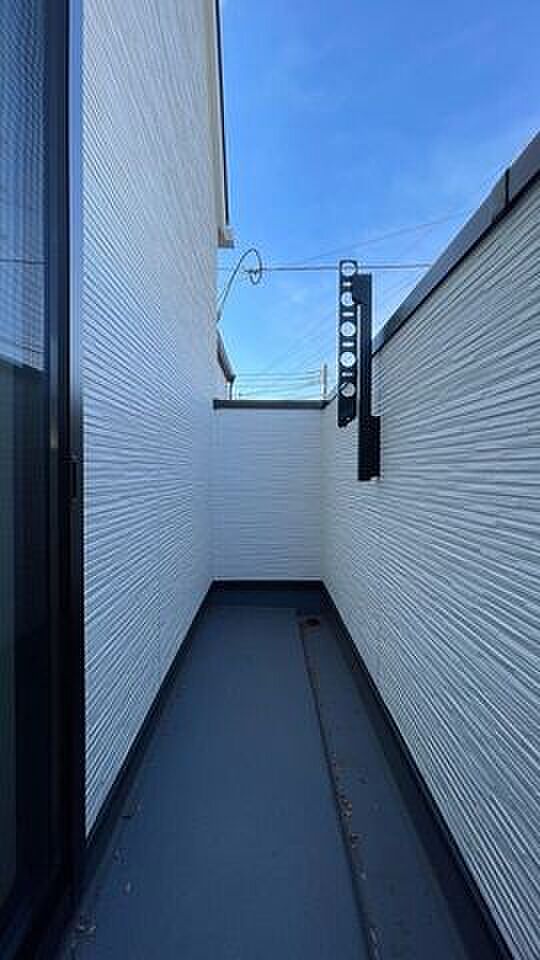 外干しもできるバルコニー付き