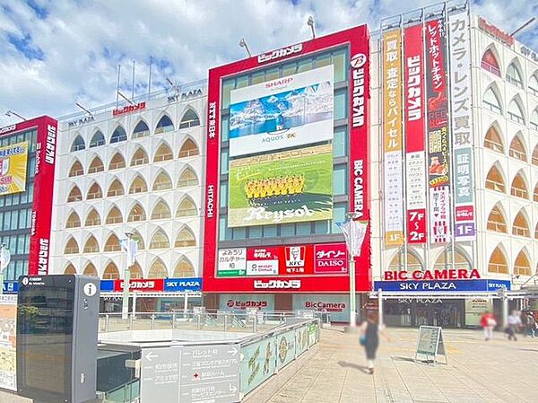 スカイプラザ柏柏駅からすぐの商業施設です。メインとしてビックカメラが入っており電化製品の他、お酒やお菓子、化粧品やシャンプーなどもあり品揃えがいいです。また地下にはダイソーや飲食店も入っています…