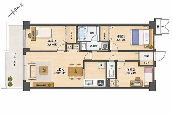 間取り：312001287039