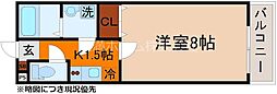 ウェルビーKOTO 1階1Kの間取り