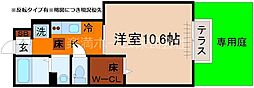 メゾンドソレイユ 1階1Kの間取り