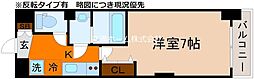 Luxe京都西大路 3階1Kの間取り