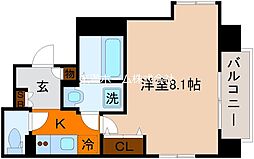 アドバンス京都デタンデュ 1Kの間取図画像