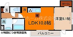 ASUKA4 1LDKの間取図画像