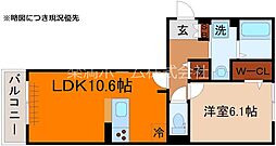 ジラソーレ 1LDKの間取図画像