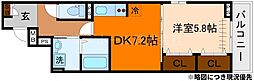 ヒカルサ京都梅津東 1DKの間取図画像