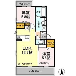 ハピネス田神駅前 2階