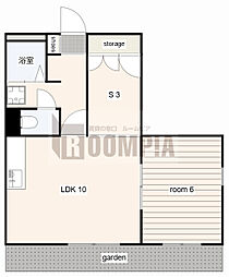 綾1 2LDKの間取図画像