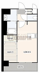 プレサンス岐阜ゼクシス 1LDKの間取図画像