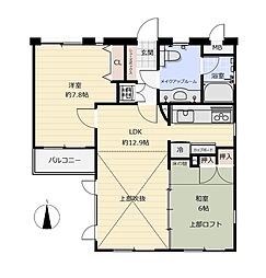 パレプラス東武庫之荘 2LDKの間取図画像