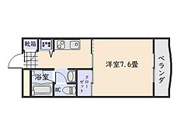 アビタシオンM 1Kの間取図画像