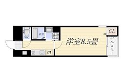 ＧＲＡＮＶＥＲＤＥ　ＳＨＩＭＯＡＲＡＴＡII 2階1Kの間取り