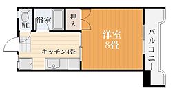 第2坂口ビル 1Kの間取図画像