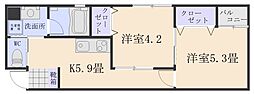 NT.52 2Kの間取図画像
