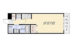 ビバリーズ21 ワンルームの間取図画像