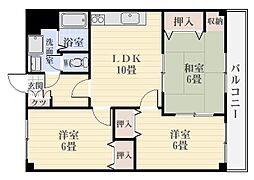 グレードハイム田上 3LDKの間取図画像