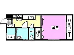 M'S 1Kの間取図画像