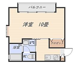 グランバリエ竹下 1Kの間取図画像