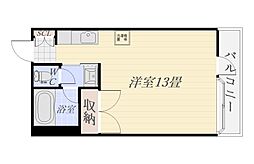 MAISONPRIVE前田 ワンルームの間取図画像