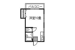 ハイランドサクラ ワンルームの間取図画像