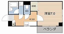 JUNハイツ 1Kの間取図画像