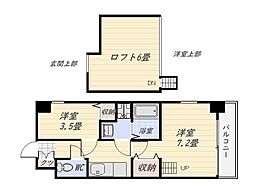 STATESHORE 2Kの間取図画像