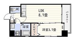 グランコート 1LDKの間取図画像