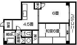 Y'sビル1 1LDKの間取図画像