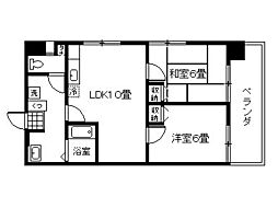 東千ハイホーム 2LDKの間取図画像