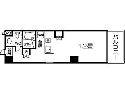 eterrace ワンルームの間取図画像
