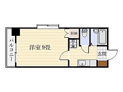 パール・88番館 1Kの間取図画像