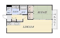 LarkHeights 1LDKの間取図画像