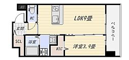 仮)クレアグレイス荒田II 1LDKの間取図画像