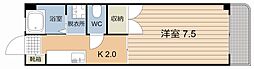 森マンション 1Kの間取図画像
